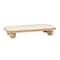 Hello Honey® 16" Natural Decorative Mango Wood Pedestal with Wood Beads